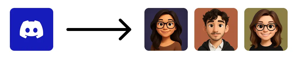 Ejemplo de un avatar de Discord creado desde una foto usando AvatarMorph